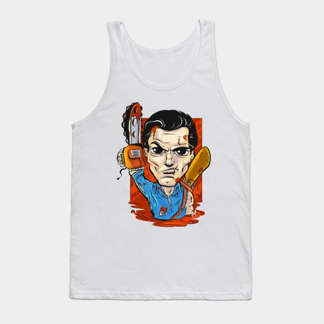 Pop Culture Caricature #22 - Ash Tank Top by yazgar